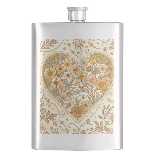 Luxury, , Beigi Gold ,Love Heart , Valentine's Day Fickplunta (Framsidan)