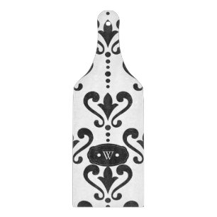 Luxury Black and White Damask