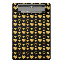 Luxury  Black Gold Foil Hearts 
