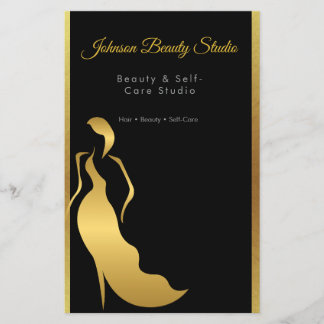 Luxury Black & Gold Minimal Luxury Flygblad
