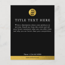Luxury Black & Guld Business Logotyp Marknadsförin