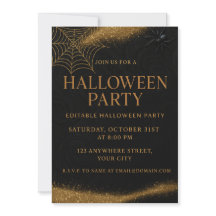 Luxury Black & Guld-Eleganten Halloween