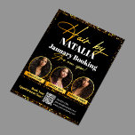 Luxury Black Guld Hair Salon Promo Booking<br><div class="desc">Meddela dina bokningsöppningar med den här sofistikerade hårsalonflygaren. Dess öga-och guld-plan kommer säkerligen att få uppmärksamhet. Bilder av hög kvalitet visar på ett vackert sätt dina hårstilningstjänster. Den här flygbolaget hjälper dig att locka nya klienter och skapa entusiasm för dina kommande avtalade tider. Gör den till din genom att lägga...</div>