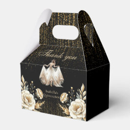 Luxury Black Ivory Guld Mexican Stil Quinceañera Presentaskar