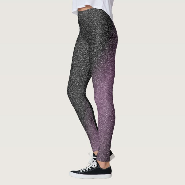 Luxury Black Lila Leggings (Vänster)