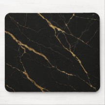 Luxury Black Marble Mouse Pad