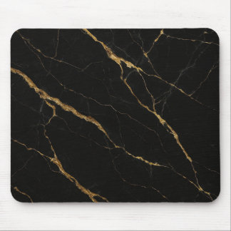 Luxury Black Marble Mouse Pad Musmatta