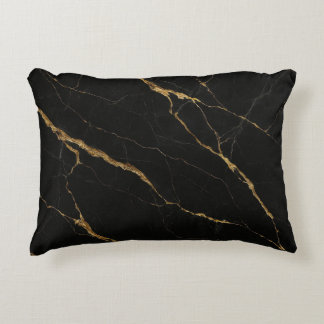 Luxury Black Marble Prydnadskudde
