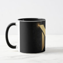 Luxury Black Mugg Alphabetical