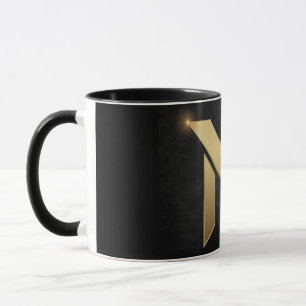 Luxury Black Mugg Alphabetical