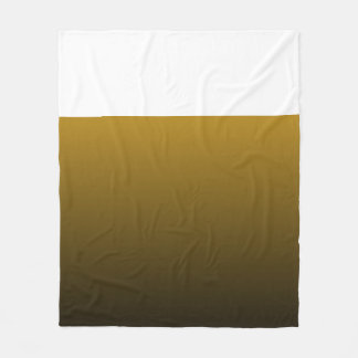 Luxury Black och Guld Gradient Fleece Blanket