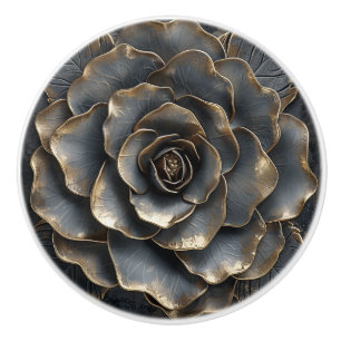 Luxury Black och Guld Ro Knopp