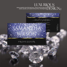 Luxury Black Shimmery Royal Blue Glitter Elegance
