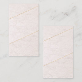 Luxury Blank Business Card – Ivory & Gold Visitkort