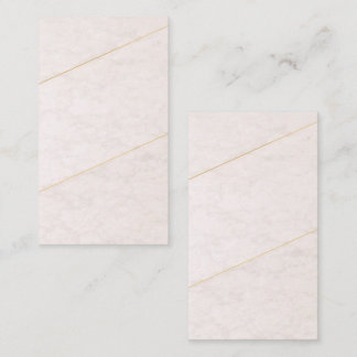 Luxury Blank Business Card – Ivory & Gold Visitkort