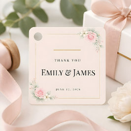 Luxury Blush Wedding  Gåvor Etiketter
