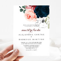 Luxury Boho Colorful Blommigt Nuestra Boda Bröllop