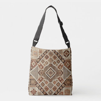 Luxury Boho Crossbody Bag med Giltigt Amazigh P Axelväska