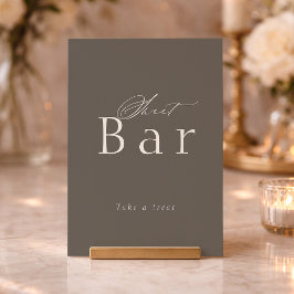 Luxury Bridal Shower Sweet Treats Sign Inbjudningar