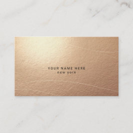 Luxury Bronze Abstract Waves Business Cards Tilläggskort