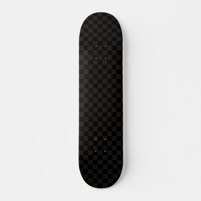 Luxury Brown/Black Checkated Mini Skateboard Bräda 18,5 Cm (Framsida)