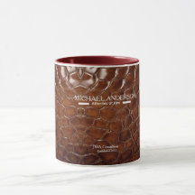 Luxury Brown Crocodile Leather Lawyer & Executive