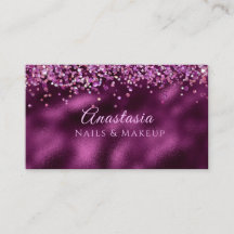 Luxury Burgundy Vin Glitter Makeup Artist