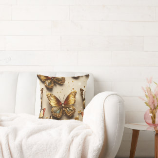 "Luxury Butterfly Bliss: 3D Sparkling Butterfly Kudde