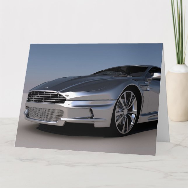 LUXURY CAR CLASS ACT BRTHDAY Greeting Card Kort (Framsida)