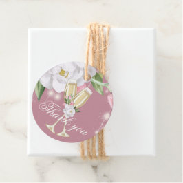 Luxury Champagne Födelsedagsfest Tack Gåvor Etiketter