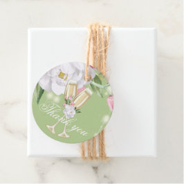 Luxury Champagne Födelsedagsfest Tack Gåvor Etiketter