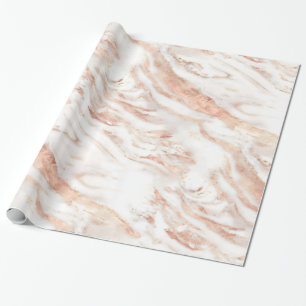 Luxury Chic Copper Ro Gold Foil Marble Presentpapper