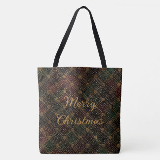 Luxury, Christmas Pattern, Gold Merry Christmas To Tygkasse