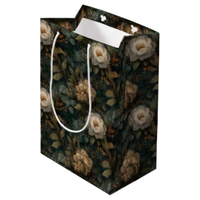 Luxury Christmas Winter Green and Cream Floral (Baksidan Vinklad)