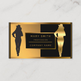 Luxury Classy Mode lägger till din text till henne Visitkort