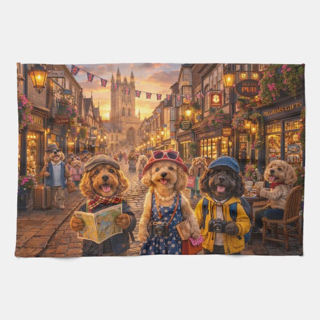 Luxury Cockapoo Canterbury kitchen Kökshandduk (Horisontell)