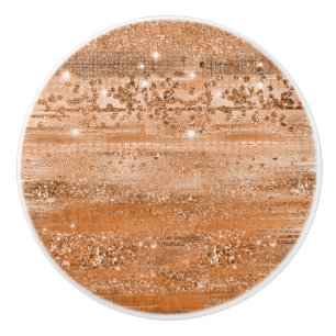 Luxury Copper Glitter Push Strokes Knopp