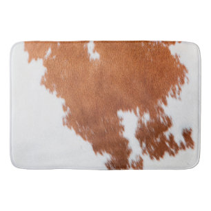 Luxury Cowhide Animal Skin Badrumsmatta