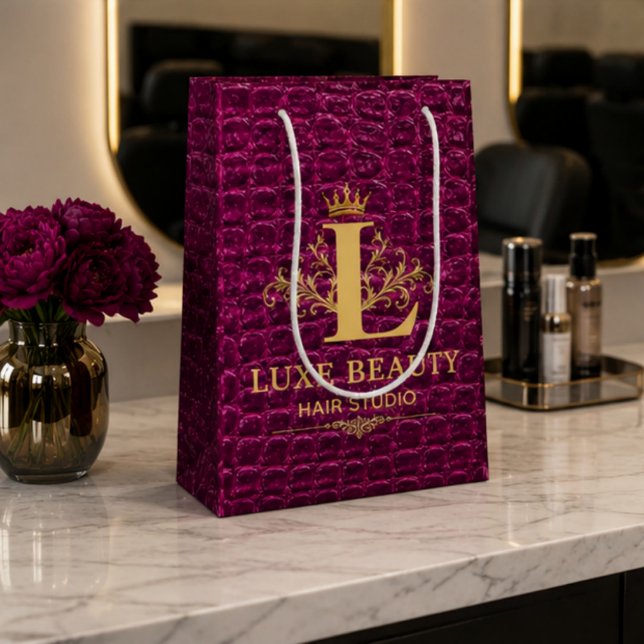 Luxury Crocodile Leather Monogram Gold Initial  (Skapare uppladdad)