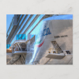 Luxury Cruise Frakt Bow Helg Vykort