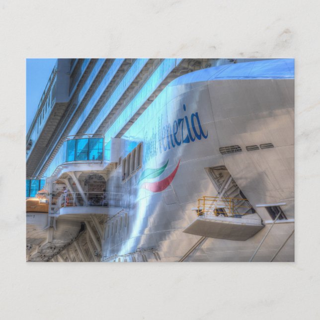Luxury Cruise Frakt Bow Vykort (Framsida)