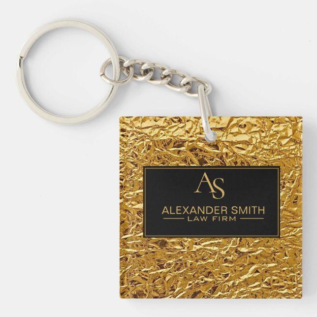 Luxury Crumpled Gold Foil Texture Elegant Metallic (Framsidan)