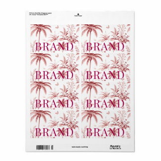 Luxury Custom Logo for labels |fancy  Boutiq Fraktsedel