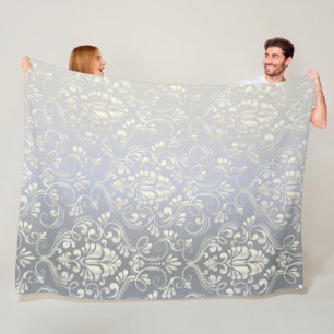 Luxury Damask-design Fleecefilt