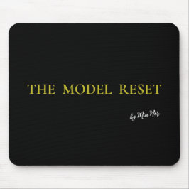 Luxury Deep Burgundy & Gold Parisian Chic Mousepad Musmatta