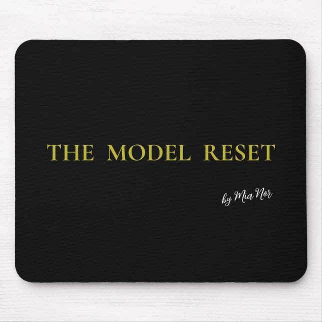 Luxury Deep Burgundy & Gold Parisian Chic Mousepad Musmatta (Framsidan)