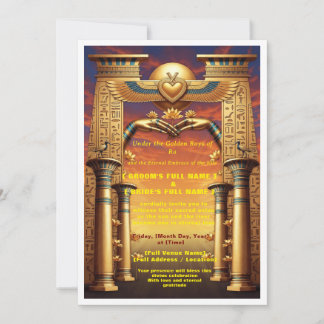 Luxury Egyptian Wedding Invitation | Union Under  Inbjudningar