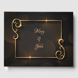 Luxury elegant bröllop gästböcker