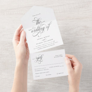 Luxury Elegant Calligraphy Bröllop
