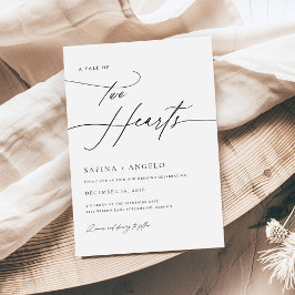 Luxury Elegant Handwrite Calligraphy Bröllop Inbjudningar